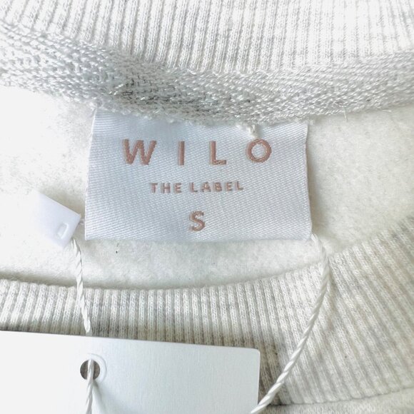 Wilo Women's Long Sleeve Fleece Crew Grey Sweatshirt Size Small Club Running NWT - Picture 8 of 11